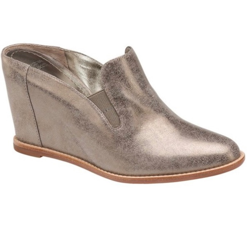 Johnston & Murphy Champagne Nancy Suede Mule sz 8